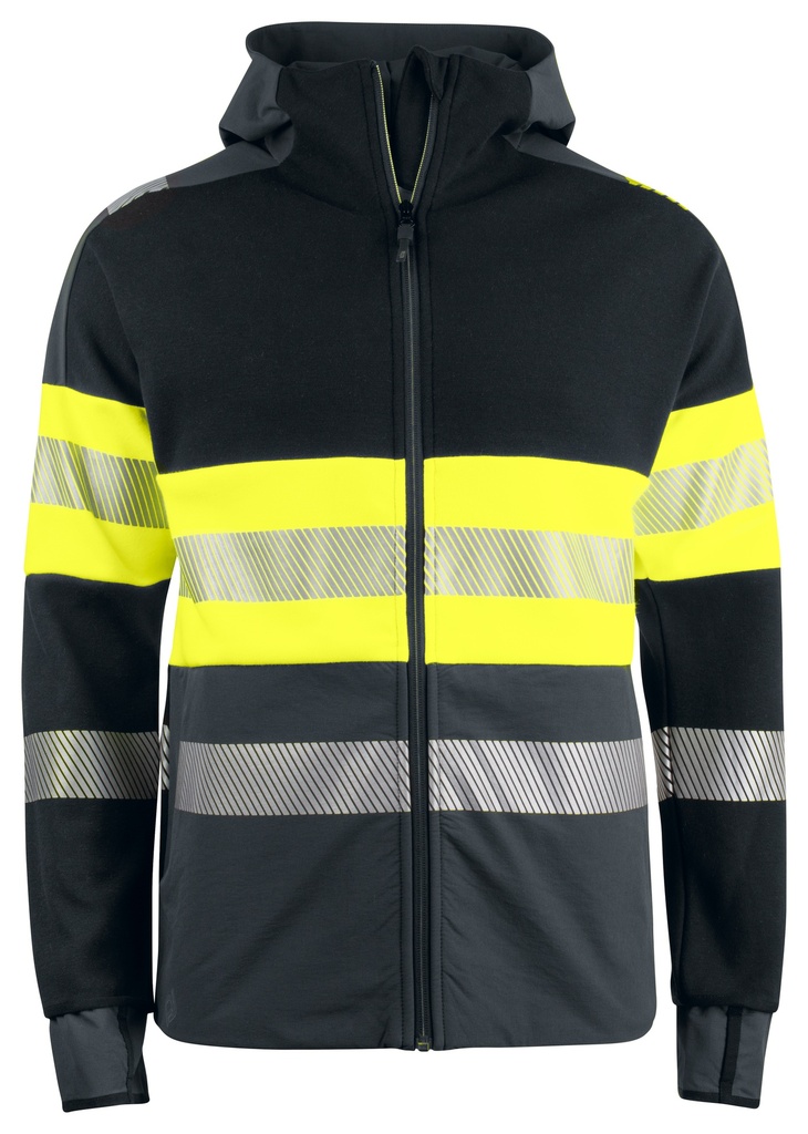 6122 TECHNICAL HOOD JACKET EN ISO 20471 CLASS 1 (Yellow/Black)