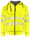 6130 HOODJACKET PILÉ EN ISO 20471 CLASS 3/2 (Yellow/Black)