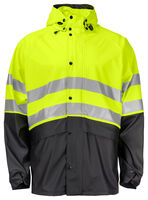 6431 RAIN JACKET SHORT EN ISO 20471 CLASS 3/2 (Yellow/Black)