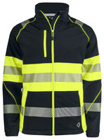 6443 SOFTSHELL JACKET EN ISO 20471 CLASS 1 (Yellow/Black)