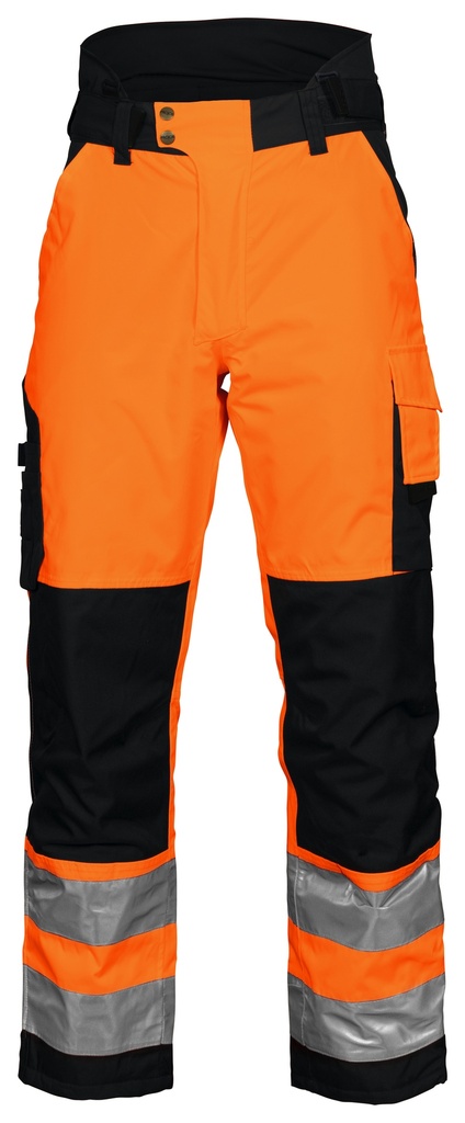 6514 PADDED WAISTPANTS EN ISO 20471 CLASS 2 (Orange/Black)