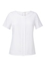 Felina S/S Crepe Blouse (White)