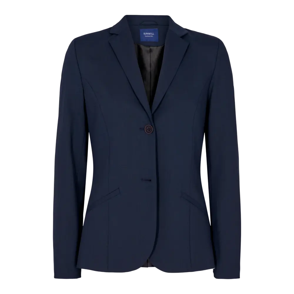Women's Regular Fit Traveller Blazer (Dark Blue)