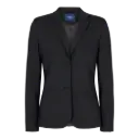 Women's Regular Fit Traveller Blazer (Charcoal)