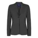 Women's Regular Fit Traveller Blazer (Dark Grey)