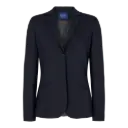 Women's Regular Fit Traveller Blazer (Dark Navy)