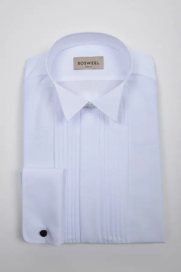 Bosweel Smókingskyrta Modern fit (Hvítt) 