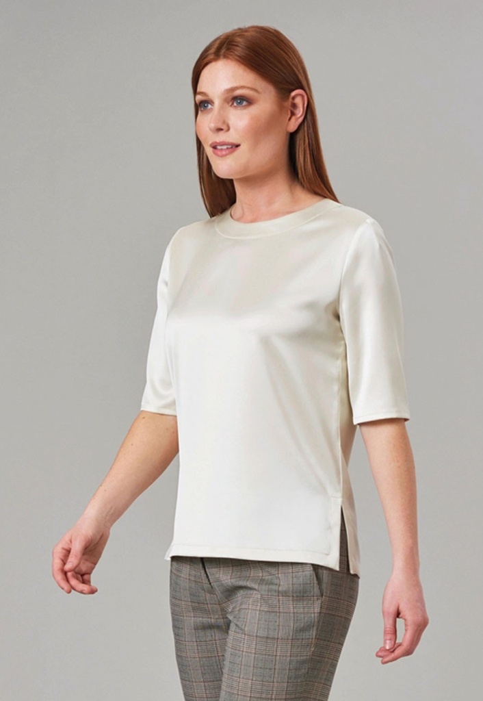 Ravenna 1/2 Sleeve Blouse (Cream)