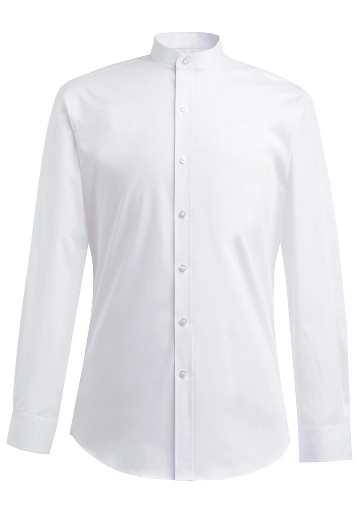 Volterra Grandad Collar Shirt (White)