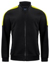 2129 Sweatshirt Full Zip BLACK/YELLOW
