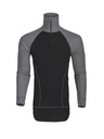3103 POLO WITH ZIP LIGHT GREY XS BLACK