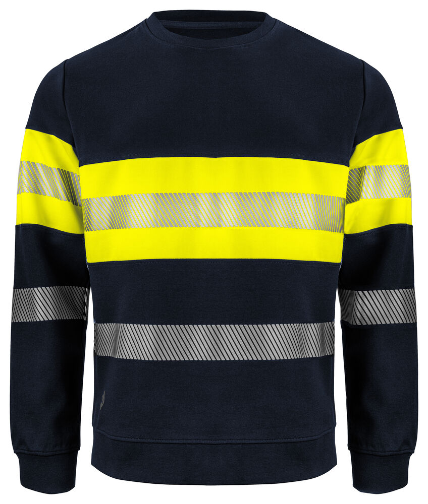 6129 Sweatshirt Roundneck YELLOW/NAVY