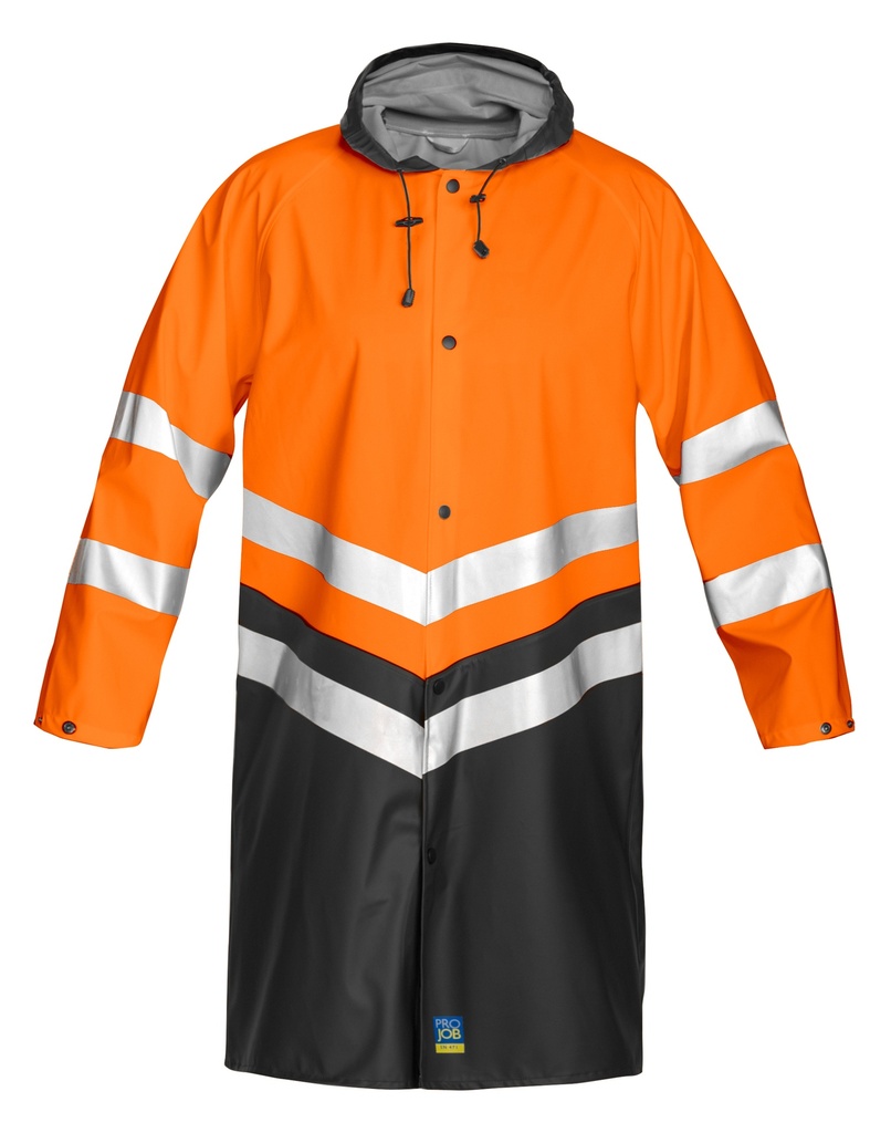 6403 Rainjacket HV Orange/Black CL.3