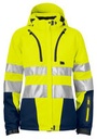 6424 Padded Jacket Lady HV Yellow/Navy