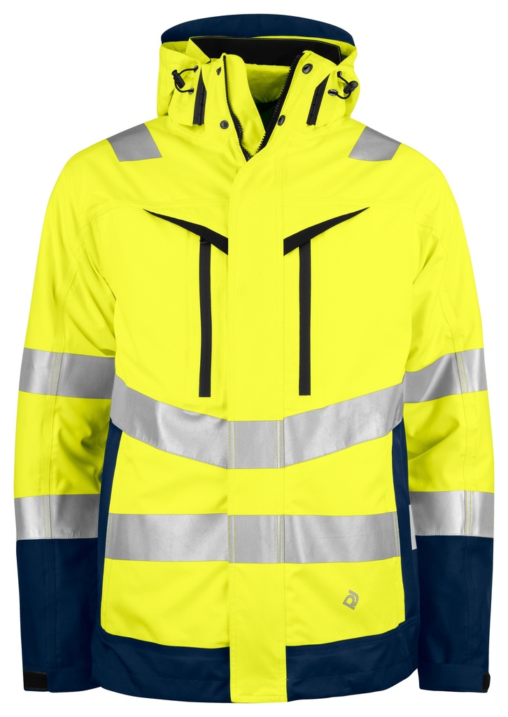 6445 Jacket 3-1 HV Yellow/Navy