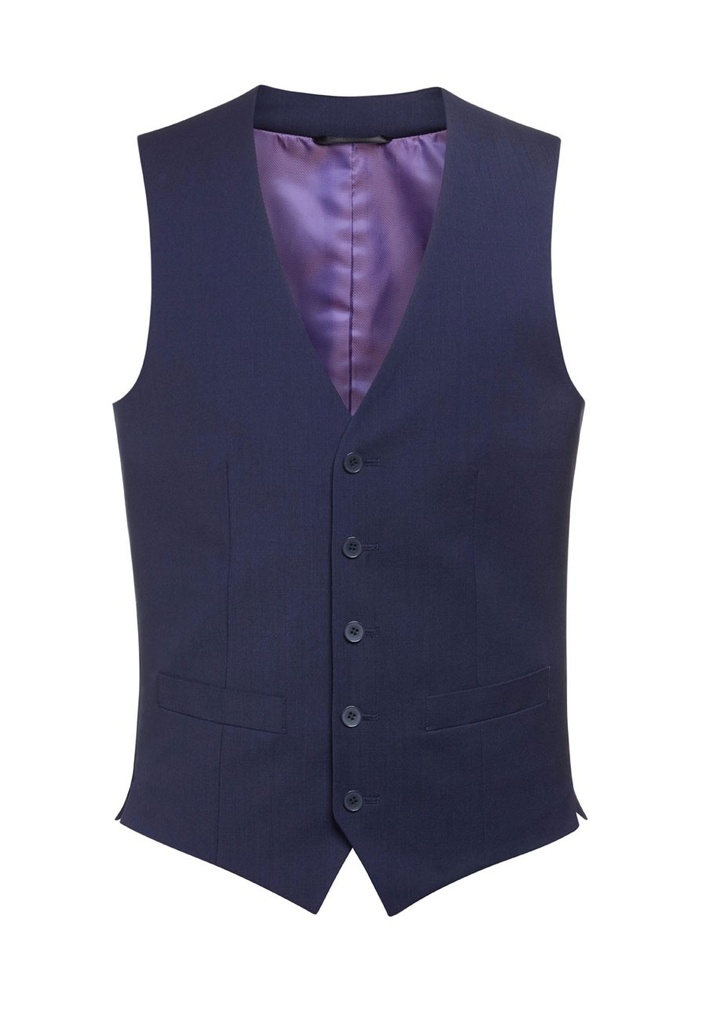 Busso Waistcoat-Mid Blue