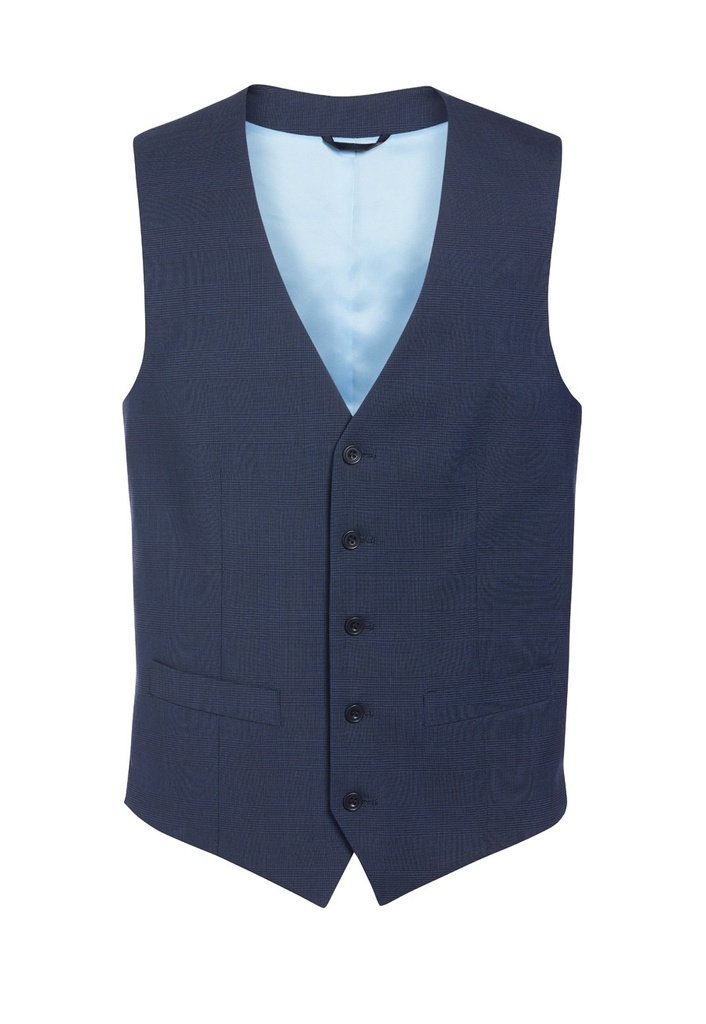 Busso waistcoat-Navy Check