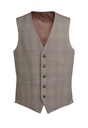 Emilio Check Waistcoat-Grey Check