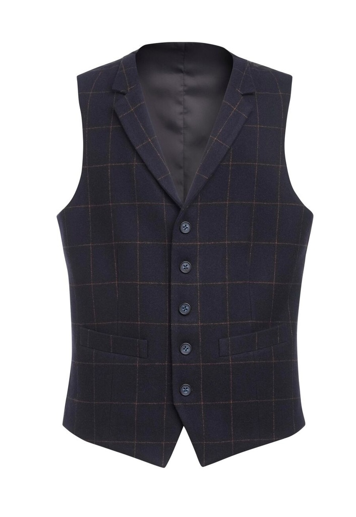 Rockwood Tweed Waistcoat-Navy Check