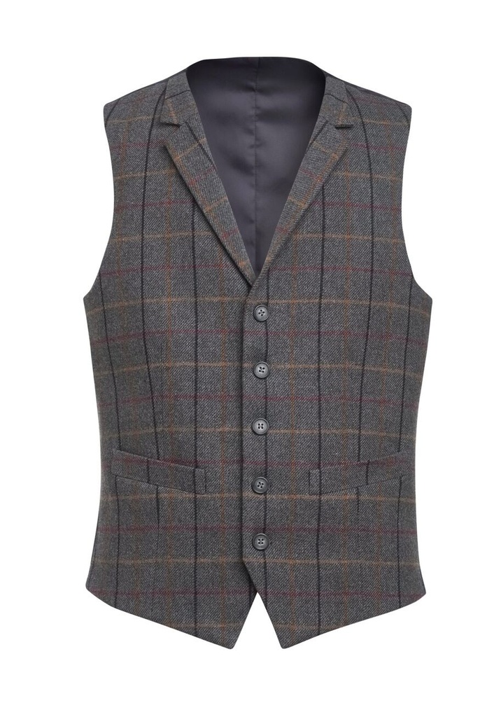 Rockwood Tweed Waistcoat-Grey/Brown