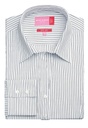 Perano Ladies' L/S Blouse-White/grey