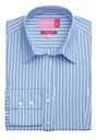 Perano Ladies' L/S Blouse-Blue/White