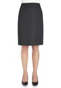 Sigma Straight Skirt-Charcoal