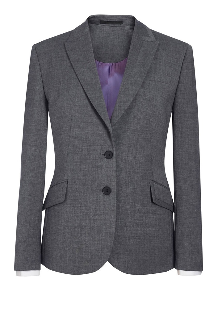Novara Tailored Fit Jacket-Light grey