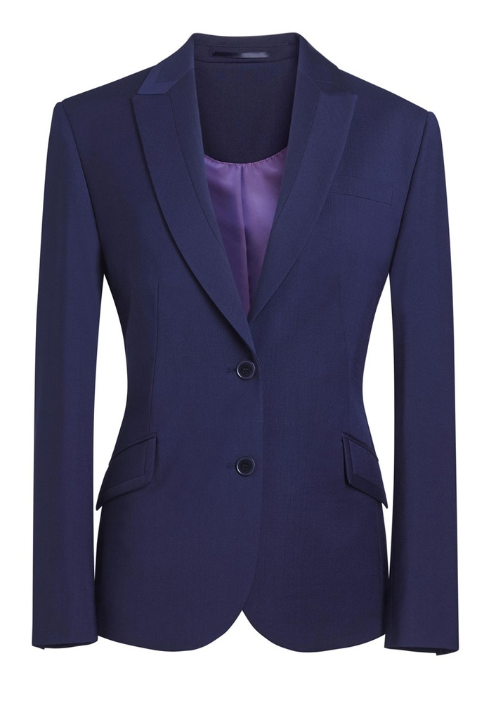 Novara Tailored Fit Jacket-Mid Blue