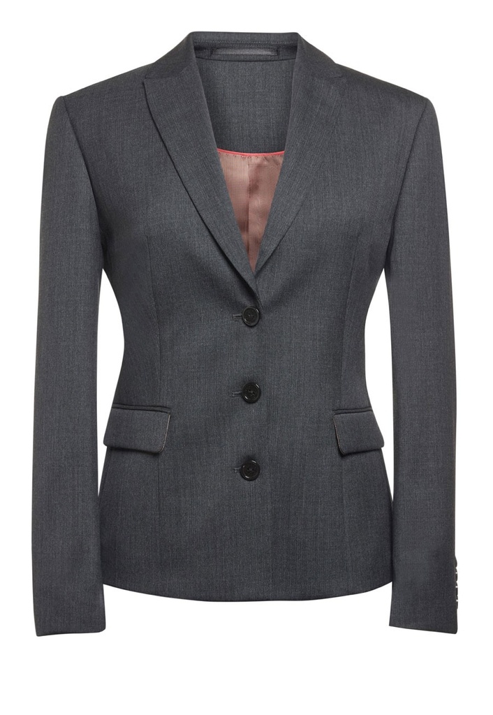 Ritz Tailored Fit Jacket-Mid Grey