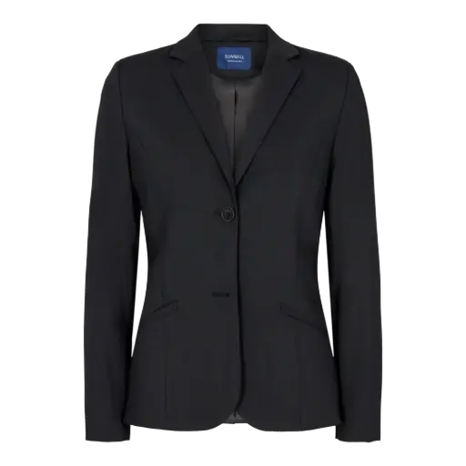 Women's Regular Fit Traveller Blazer (Charcoal)