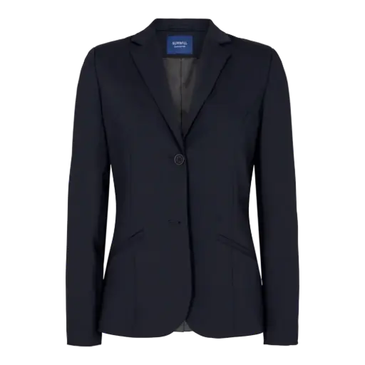 Women's Regular Fit Traveller Blazer (Dark Navy)
