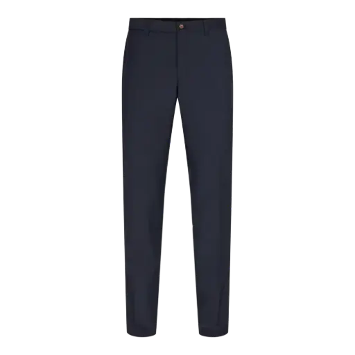 Wool Trousers in Modern Fit (Dark Navy)
