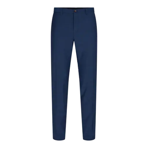 Wool Trousers in Modern Fit (Medium Blue)