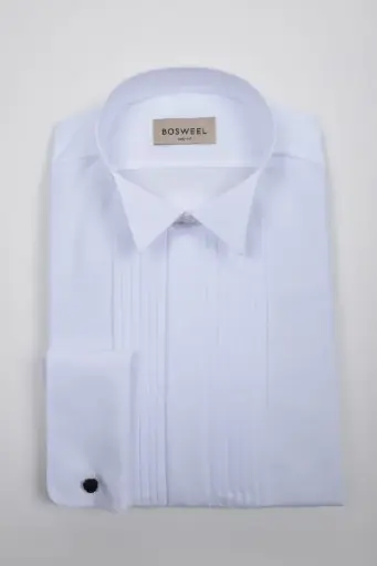 Bosweel Smókingskyrta Modern fit (Hvítt) 