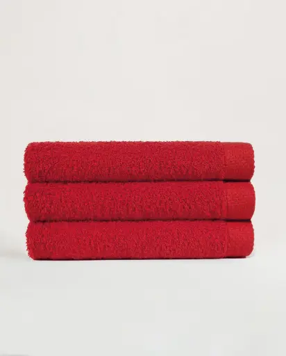 [LA33d] Handklæði PURE 50x100 ROJO 2307
