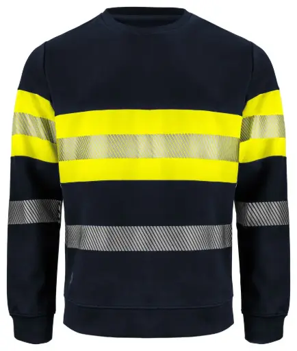 6129 SWEATSHIRT EN ISO 20471 CLASS 1 (Yellow/Black)
