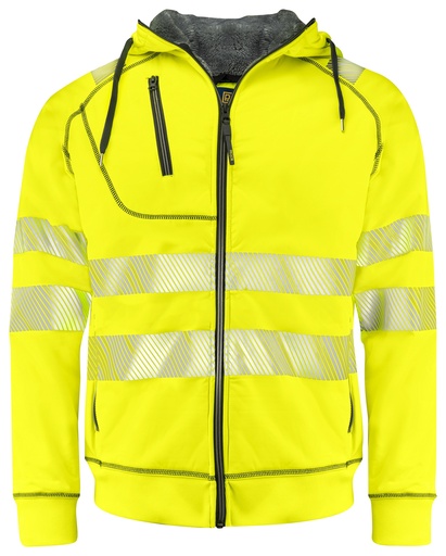 6130 HOODJACKET PILÉ EN ISO 20471 CLASS 3/2 (Yellow/Black)