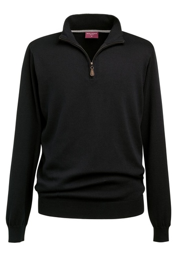 Dallas 1/4 Zip Jumper (Black)