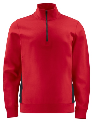2128 Sweatshirt 1/2 Zip Red
