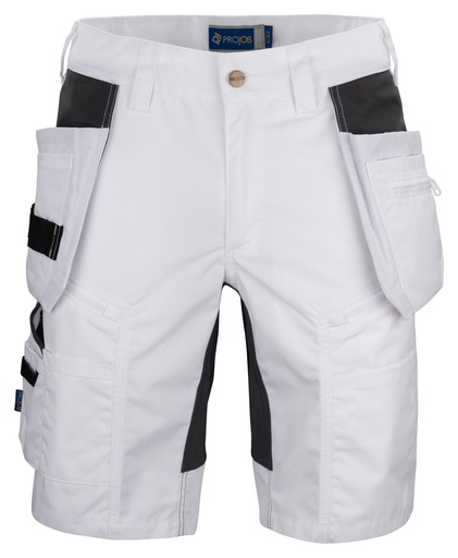 5537 Shorts Stretch White C62