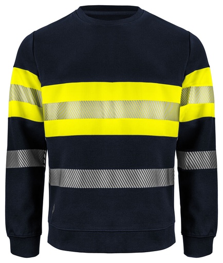 6129 Sweatshirt Roundneck YELLOW/NAVY