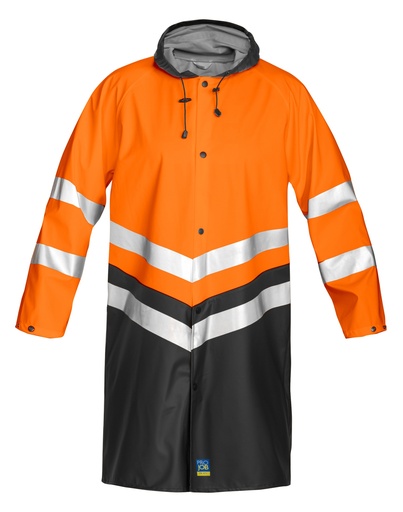 6403 Rainjacket HV Orange/Black CL.3
