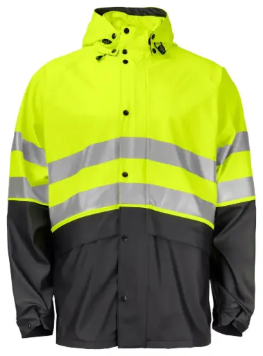 6431 Rainjacket EN 20471 Yellow/Navy