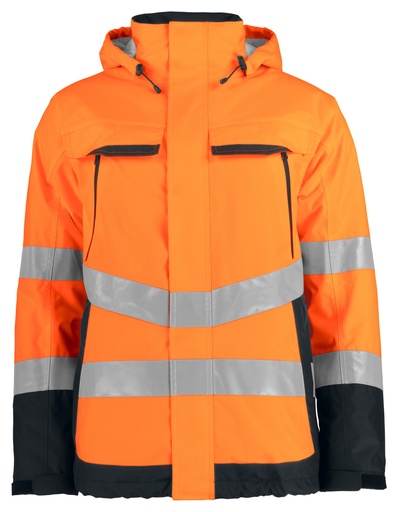 6441 Padded Functional Jacket HV Orange/Black
