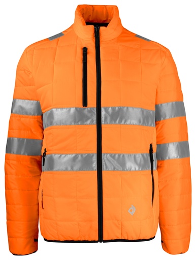 6444 Hi Viz Padded jacket EN ISO Orange/Black