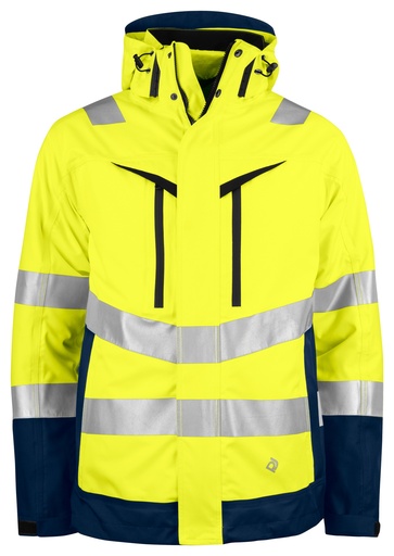 6445 Jacket 3-1 HV Yellow/Navy