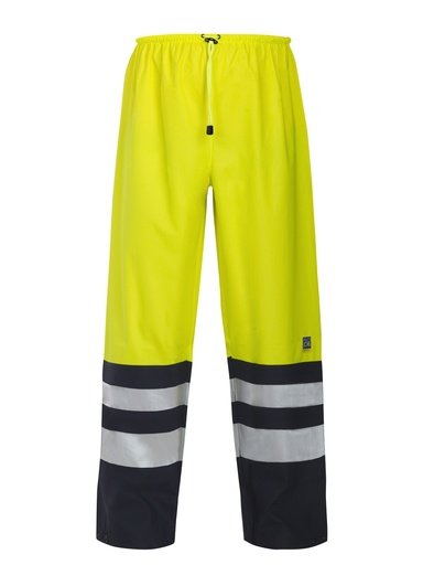 6504 Rainpants HV Yellow/Navy CL.2