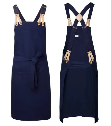 [4078-282-002-ONE] Bib apron (Blátt)