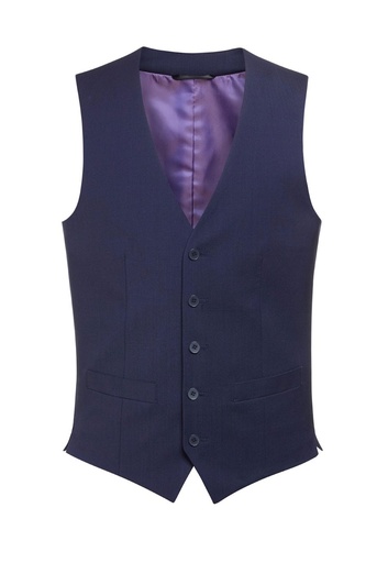 Busso Waistcoat-Mid Blue